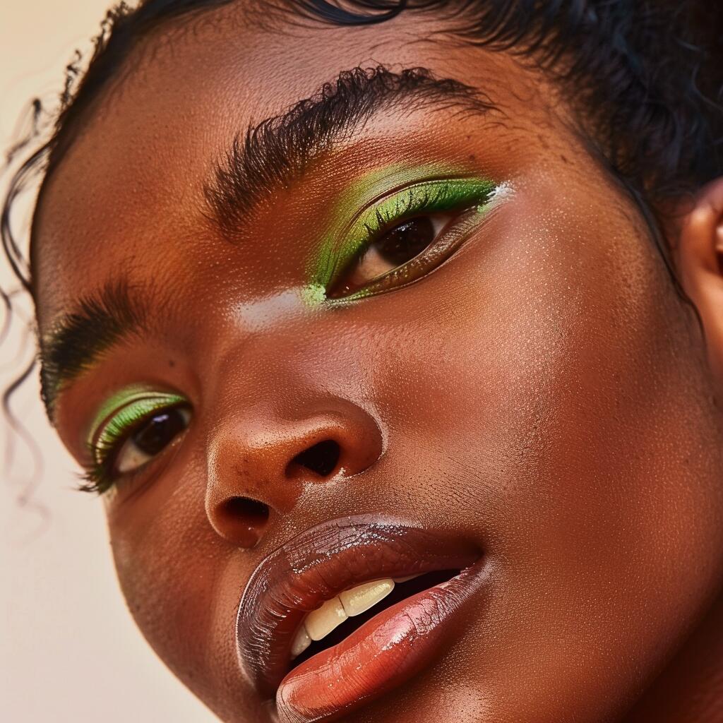 Close-up of woman with clear glowing skin after using GlowVac™ Deep Pore Cleansing Blackhead Vacuum